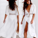 Chic Women's Beach Dress in Trendy Fabrics