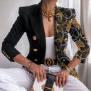 Chic Printed Blazer Jacket for Stylish Outings