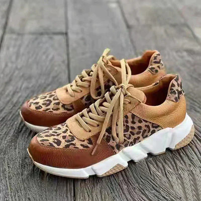 Judith™ Leopard Print Trendy Sneakers