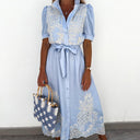 Charming Women's Embroidered Dress