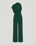 Chic Women's Jumpsuit - Sleeveless Round Neck, Wide Leg Design