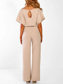 Chic Ruffled Belted Dress for Women