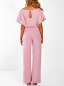 Chic Ruffled Belted Dress for Women