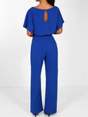 Chic Ruffled Belted Dress for Women