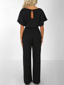 Chic Ruffled Belted Dress for Women
