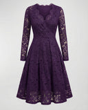Luxe Lace Midi Dress for Women