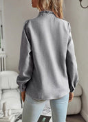 Chic Striped Long Sleeve Blouse