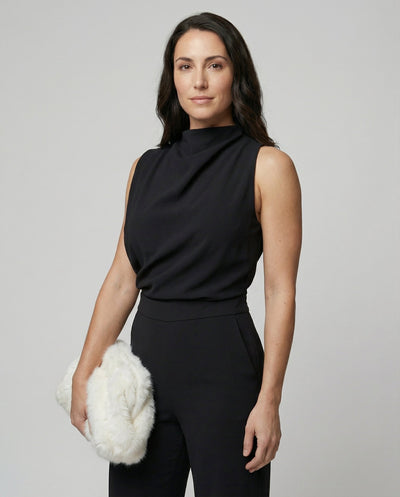 Chic Round Neck Overall Design