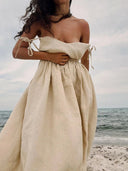 Chic Cotton Maxi Dress for Summer Style