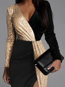 Glittering Golden Dress for Special Occasions