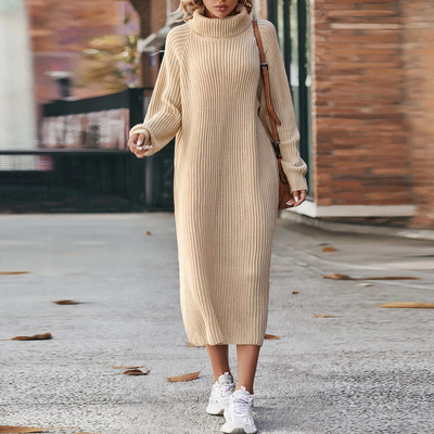 Chic Long-Sleeve Knit Dress for Every Occasion