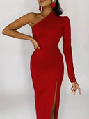 Chic One Shoulder Dress for Special Occasions