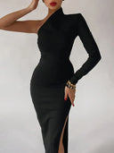Chic One Shoulder Dress for Special Occasions