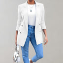 Chic Classic Double-Button Blazer for Effortless Style