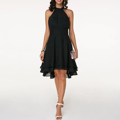 Charming Ruffle-Accented Fashion Dress