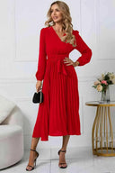 Chic Women's Pleated Dress for Any Occasion