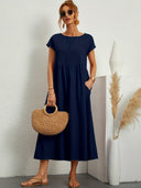 Chic Round Neck Dress for Women