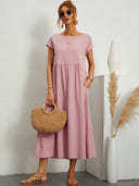 Chic Round Neck Dress for Women