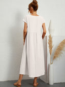 Chic Round Neck Dress for Women