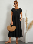 Chic Round Neck Dress for Women