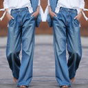 Retro Wide-Leg Jeans in Classic Style