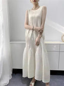 Miyake Bubble Summer Dress - Chic and Stylish