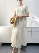 Miyake Bubble Summer Dress - Chic and Stylish