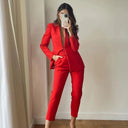 High-Waist Pants with Belt and Pockets for Effortless Style