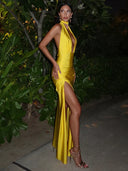 Chic Sleeveless Maxi Evening Gown
