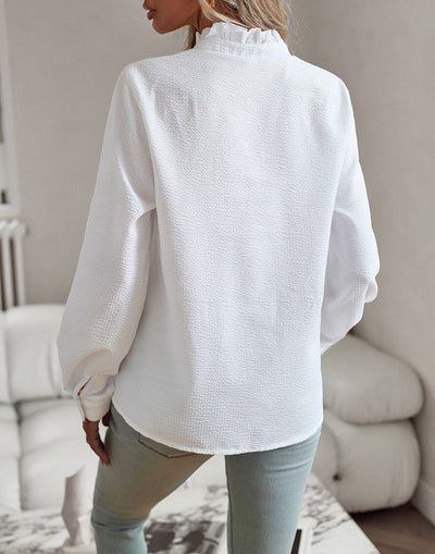 Chic Striped Long Sleeve Blouse