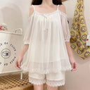 Charming Summer Floral Lace Nightwear