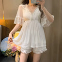 Charming Summer Floral Lace Nightwear