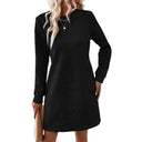 Textured Women's Sweat Dress for Everyday Wear