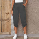 Stylish Women's Culotte Pants with Button Accents