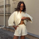 Chic Women's Polo Dress with Stylish 3/4 Sleeves