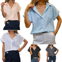 Chic Short Sleeve Blouse for Women