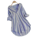 Chic Women's Striped Blouse Shirt