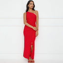 Asymmetrical Ruffle Maxi Dress for Women