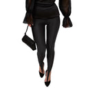 Chic Women's Cut-Out Leggings with Elastic Waistband