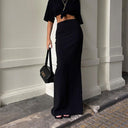 Chic High Waist Maxi Skirt for Women