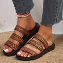 Colorful Braided Strap Ladies' Summer Sandals