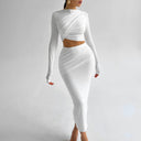 Chic Women's Top and Skirt Ensemble