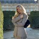 Chic Checked Blazer and Skirt Set