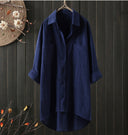 Chic Women's Blouse with Patch Pockets and Long Sleeves