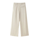 Stylish High-Waisted Pleated Women's Trousers