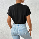 Chic Women's Bodysuit with Stylish Wrap Design
