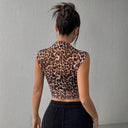 Chic Leopard Print Blouse for Women