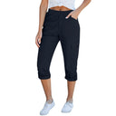 Stylish Women's Cargo Pants with Elastic Waistband and Handy Pockets