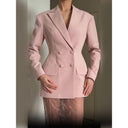 Chic Women's Blazer with Double-Breasted Design