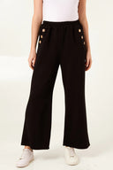 Chic Women's Side Button Leisure Pants
